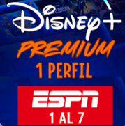 DISNEY PREMIUN 1 PERFIL X 1 MES 7 ESPN