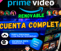 PRIME VIDEO - CUENTA COMPLETA (6 Perfiles)